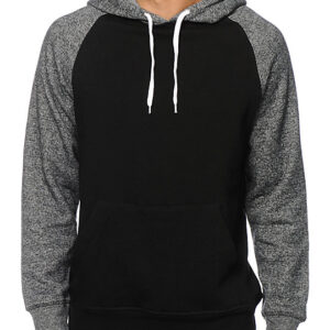 Grey And White Men Hoodie