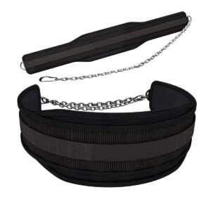 Neoprene Weightlifting Dip Belt With Chain