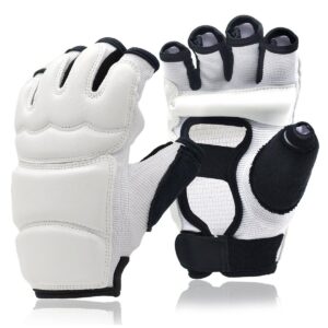 Genuine Leather Gloves Martial Arts Grappling MMA Gloves