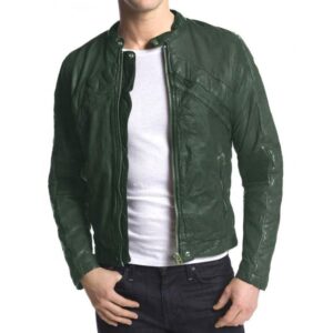 Men Genuine Leather Jacket Cow Hide Leather